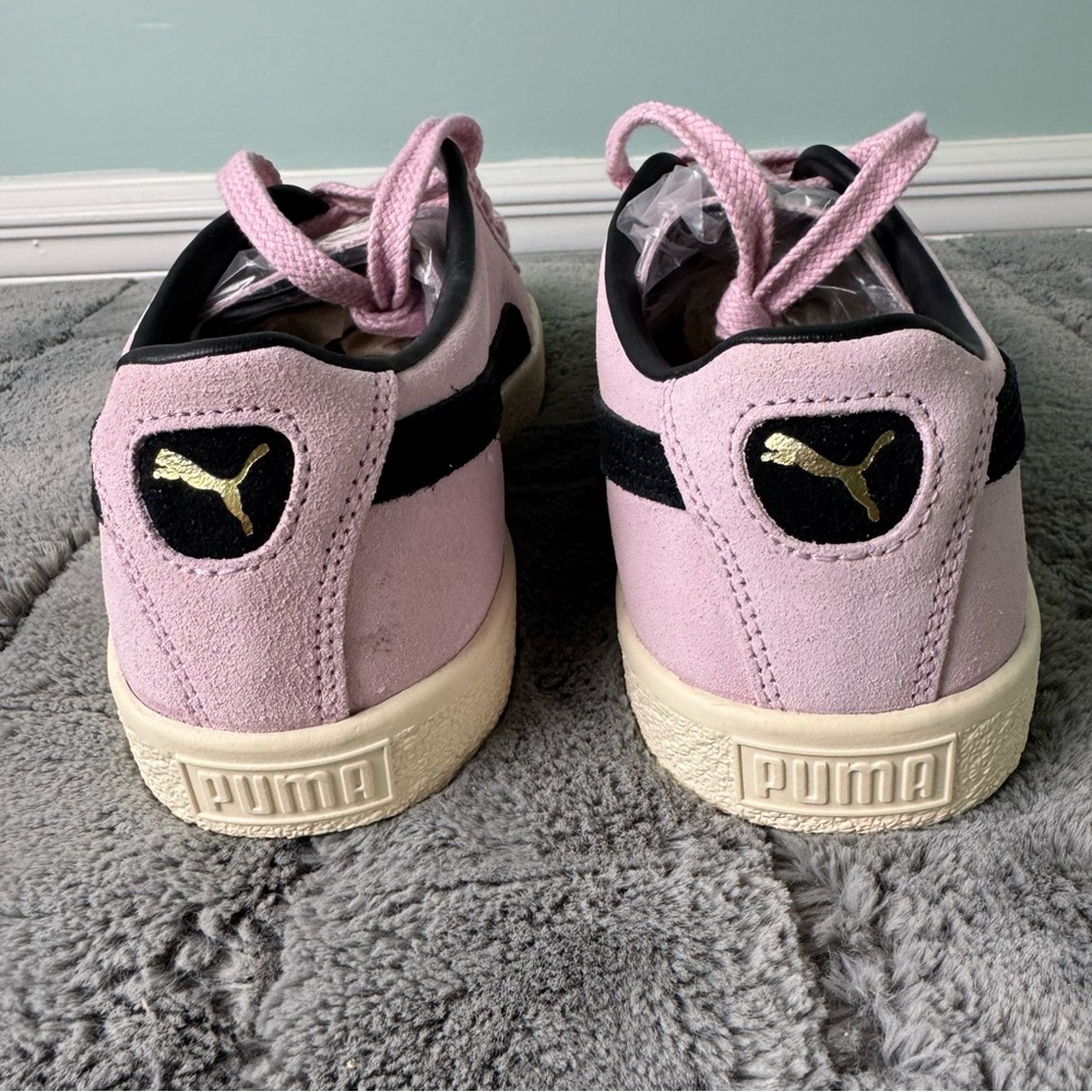 Puma Suede VTG Pearl Pink Black Frosted Ivory White Sneaker Trainer Men’s 10.5 - Picture 5 of 11